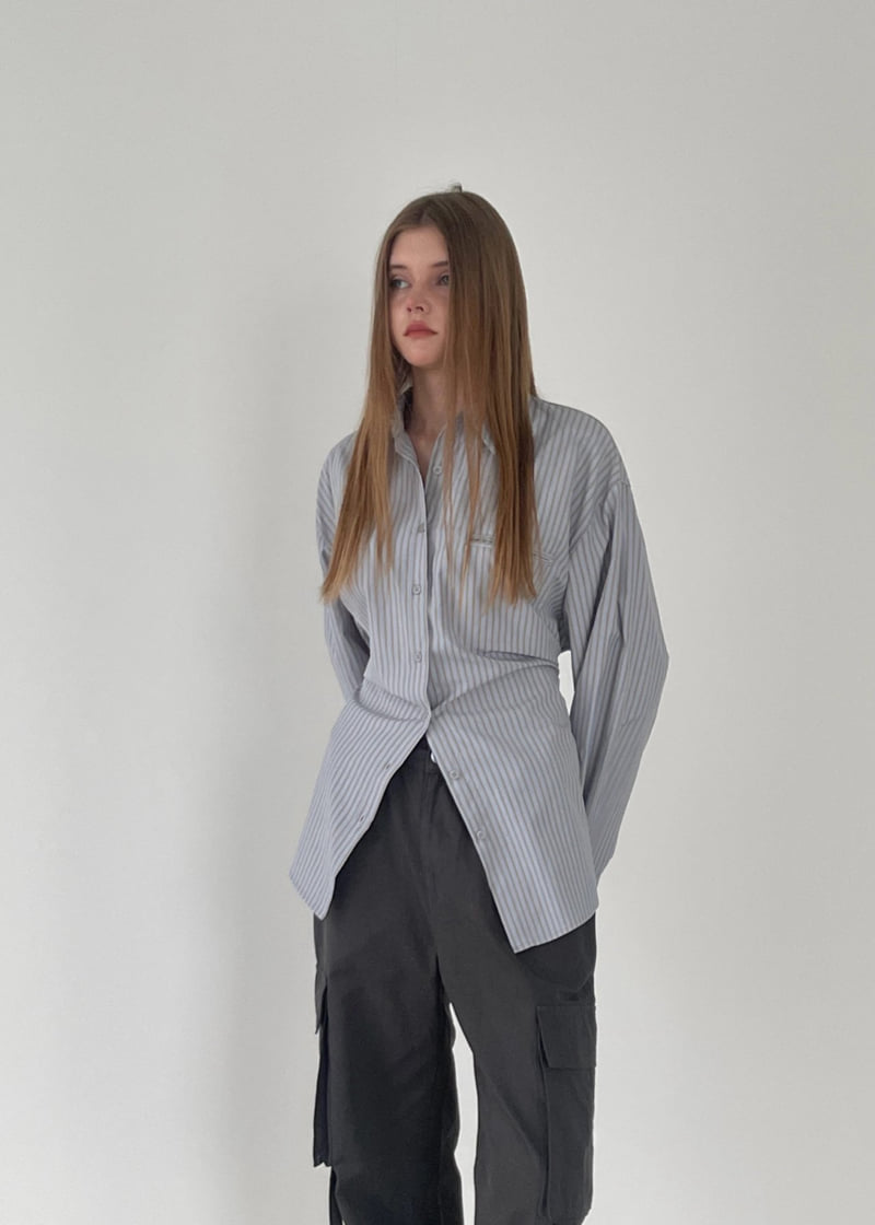 Another Avenue - Korean Women Fashion - #momslook - Mine Stripe Shirt - 11