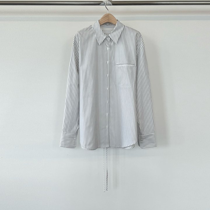 Another Avenue - Korean Women Fashion - #momslook - Mine Stripe Shirt - 3