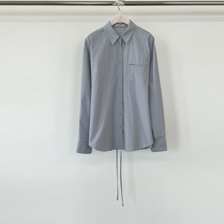 Another Avenue - Korean Women Fashion - #momslook - Mine Stripe Shirt - 5