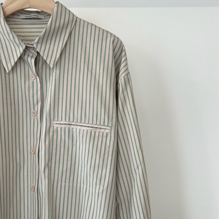 Another Avenue - Korean Women Fashion - #momslook - Mine Stripe Shirt - 7