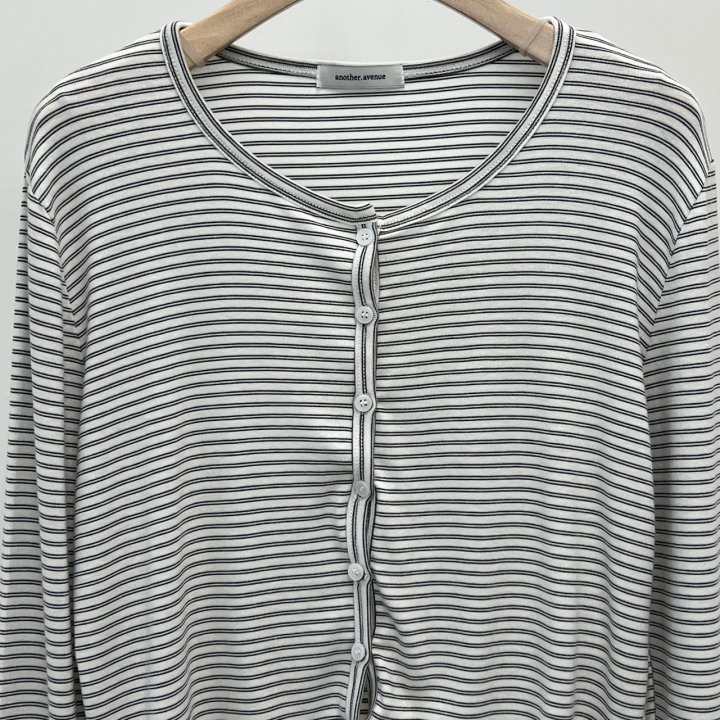 Another Avenue - Korean Women Fashion - #momslook - Alex Stripe Cardigan - 7