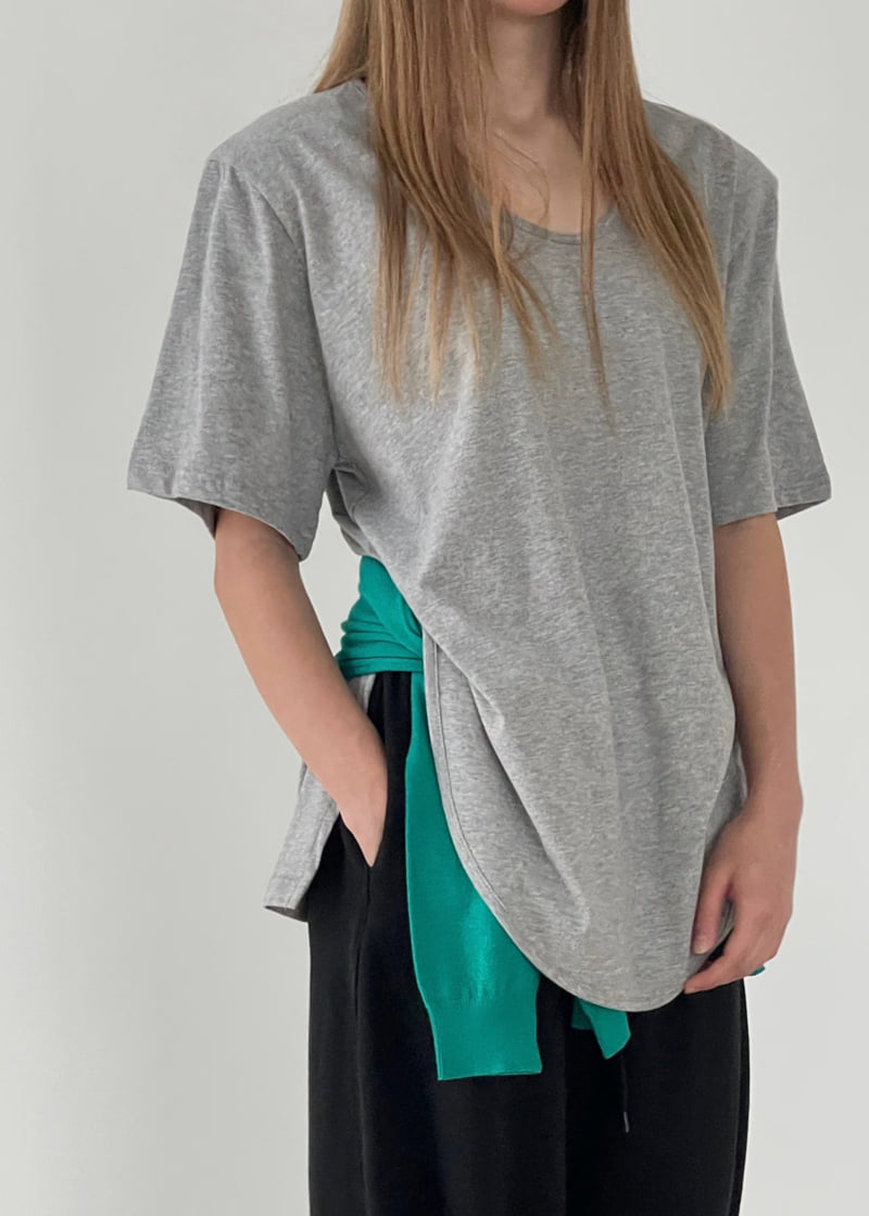 Another Avenue - Korean Women Fashion - #momslook - 25 Peach Padded Tee - 11