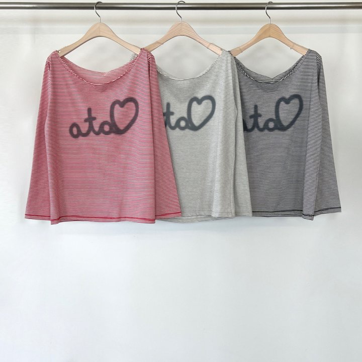Another Avenue - Korean Women Fashion - #momslook - Love Stripe Tee