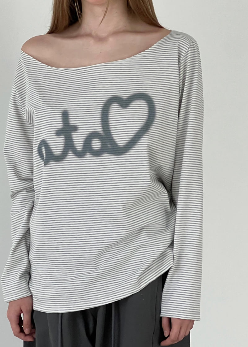 Another Avenue - Korean Women Fashion - #momslook - Love Stripe Tee - 10