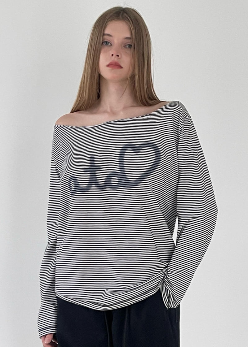 Another Avenue - Korean Women Fashion - #momslook - Love Stripe Tee - 11