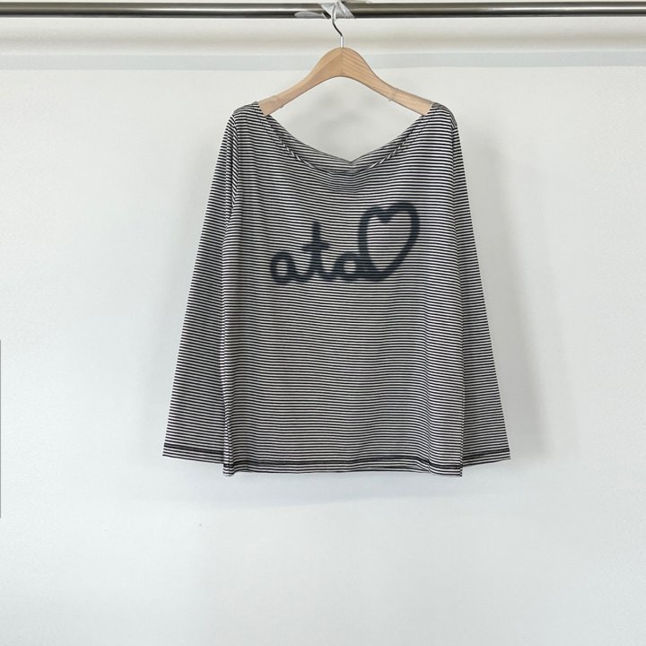 Another Avenue - Korean Women Fashion - #momslook - Love Stripe Tee - 5