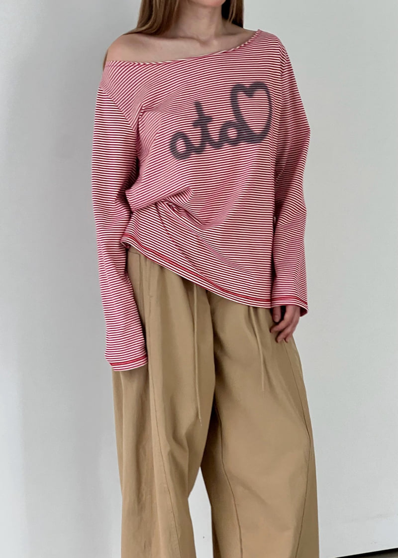 Another Avenue - Korean Women Fashion - #momslook - Love Stripe Tee - 9