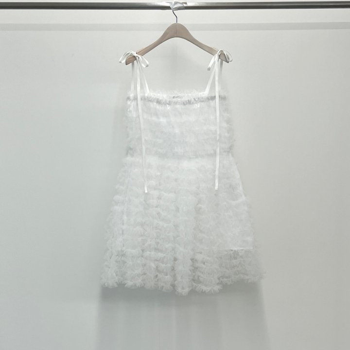 Another Avenue - Korean Women Fashion - #momslook - Mesh Cancan Mini One-piece - 3