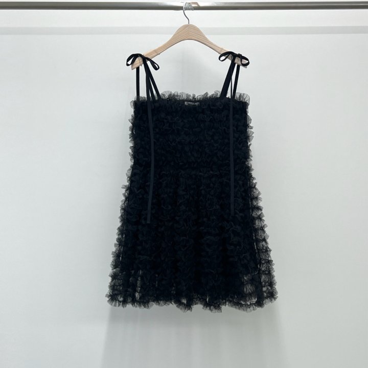 Another Avenue - Korean Women Fashion - #momslook - Mesh Cancan Mini One-piece - 5