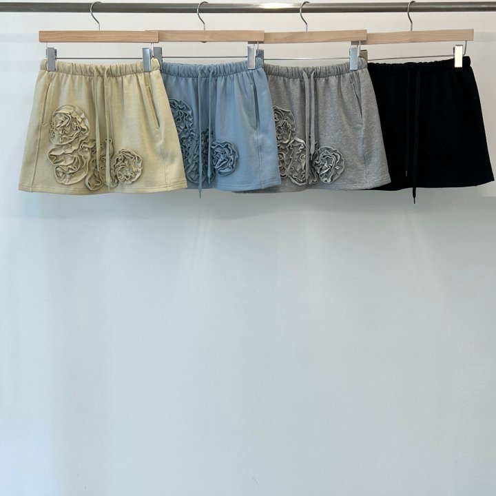 Another Avenue - Korean Women Fashion - #momslook - Handle Flower Skirt