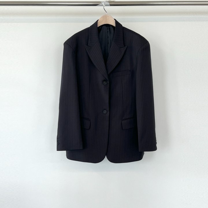 Another Avenue - Korean Women Fashion - #momslook - U Stripe Jacket - 3
