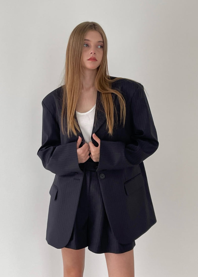 Another Avenue - Korean Women Fashion - #shopsmall - U Stripe Jacket - 11