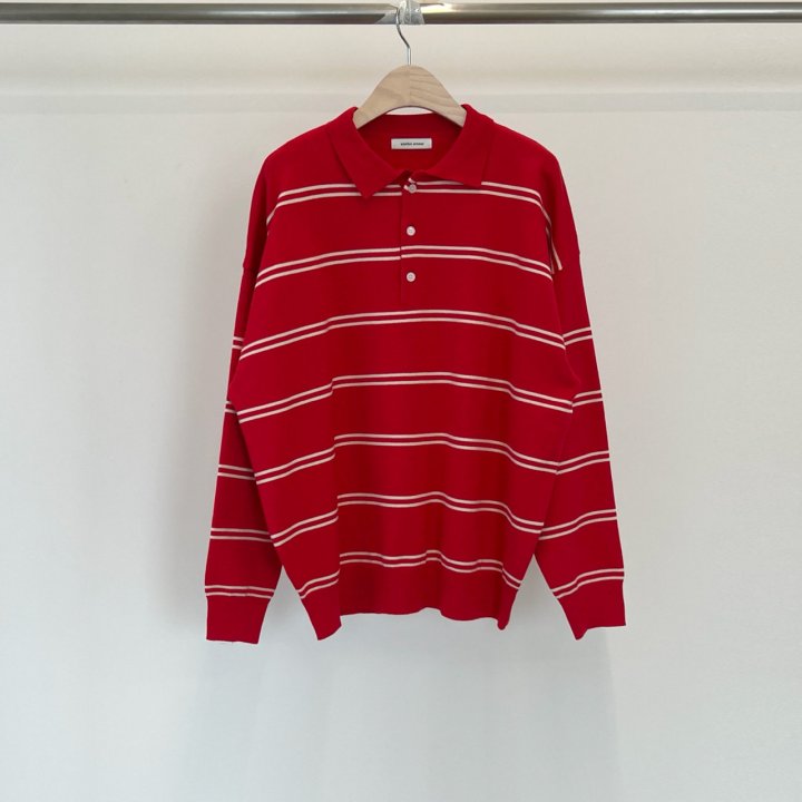 Another Avenue - Korean Women Fashion - #womensfashion - From Stripe Collar Knit Top - 3