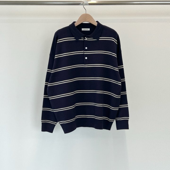 Another Avenue - Korean Women Fashion - #womensfashion - From Stripe Collar Knit Top - 5