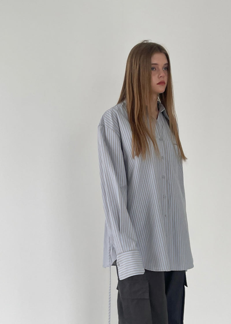 Another Avenue - Korean Women Fashion - #womensfashion - Mine Stripe Shirt - 12