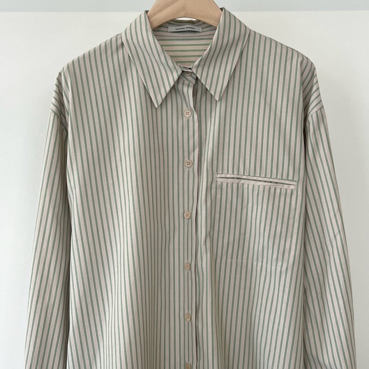 Another Avenue - Korean Women Fashion - #womensfashion - Mine Stripe Shirt - 6