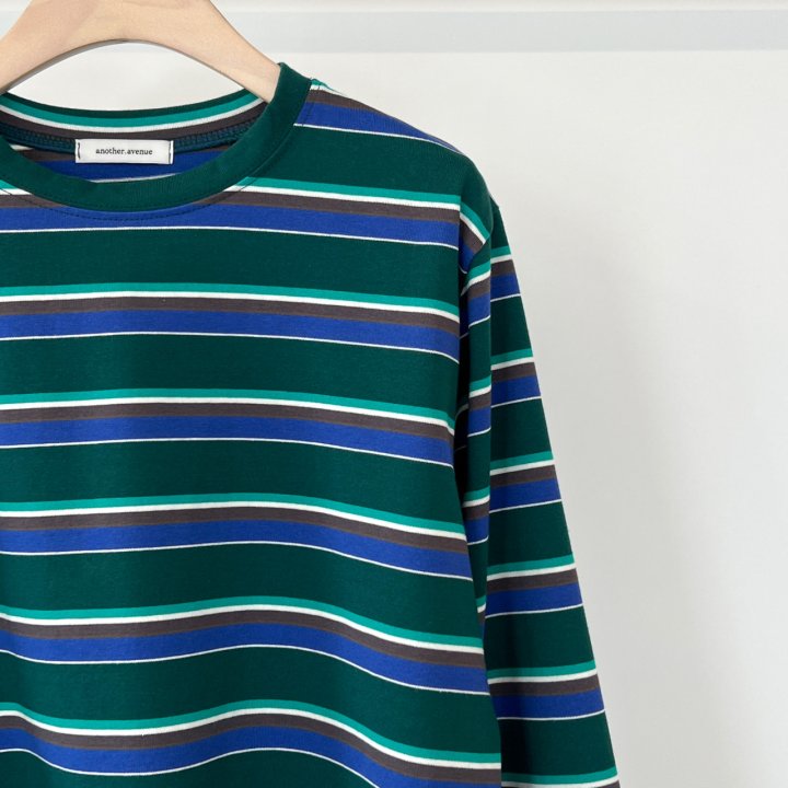 Another Avenue - Korean Women Fashion - #womensfashion - Multi Stripe Crop Tee - 7