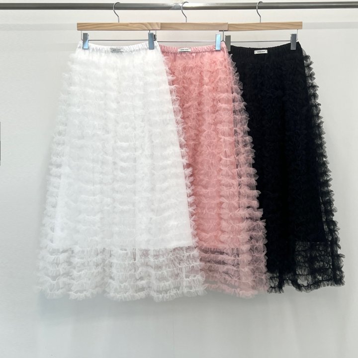 Another Avenue - Korean Women Fashion - #womensfashion - 23 Tiered Mesh Skirt