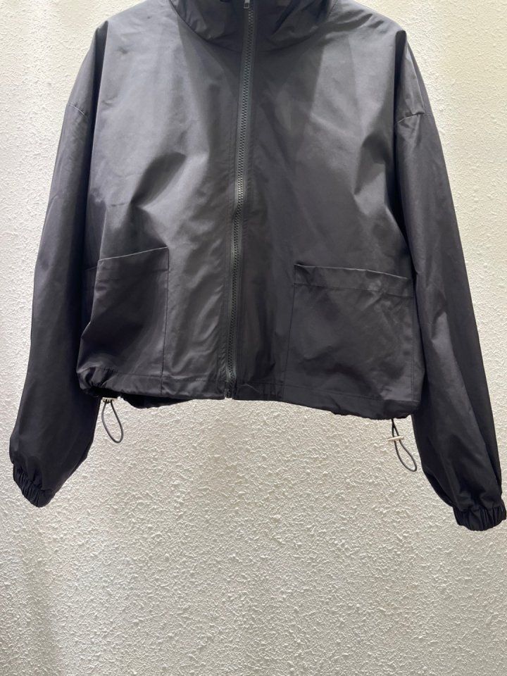 Another Plan - Korean Women Fashion - #momslook - Zip-up String Windbreaker - 9