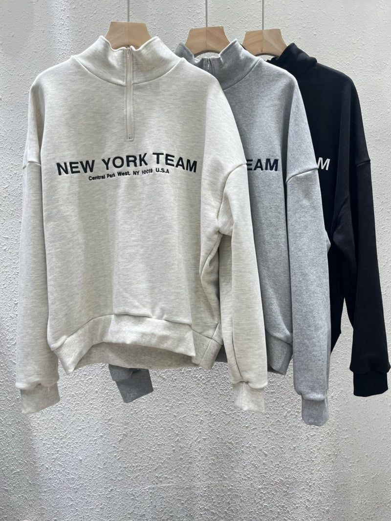Another Plan - Korean Women Fashion - #momslook - New York Half Zip-up Top - 12
