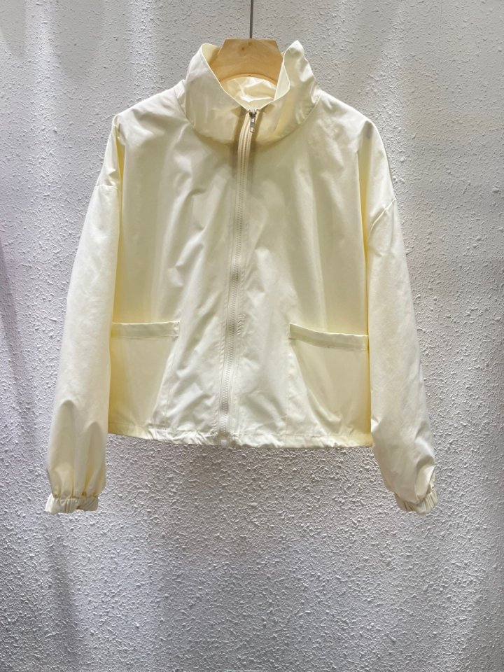 Another Plan - Korean Women Fashion - #pursuepretty - Zip-up String Windbreaker - 3