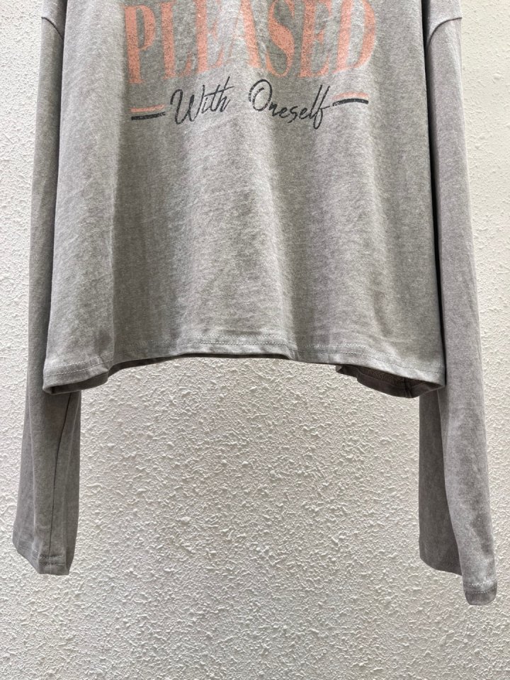 Another Plan - Korean Women Fashion - #romanticstyle - Pleased Pigment Tee - 8
