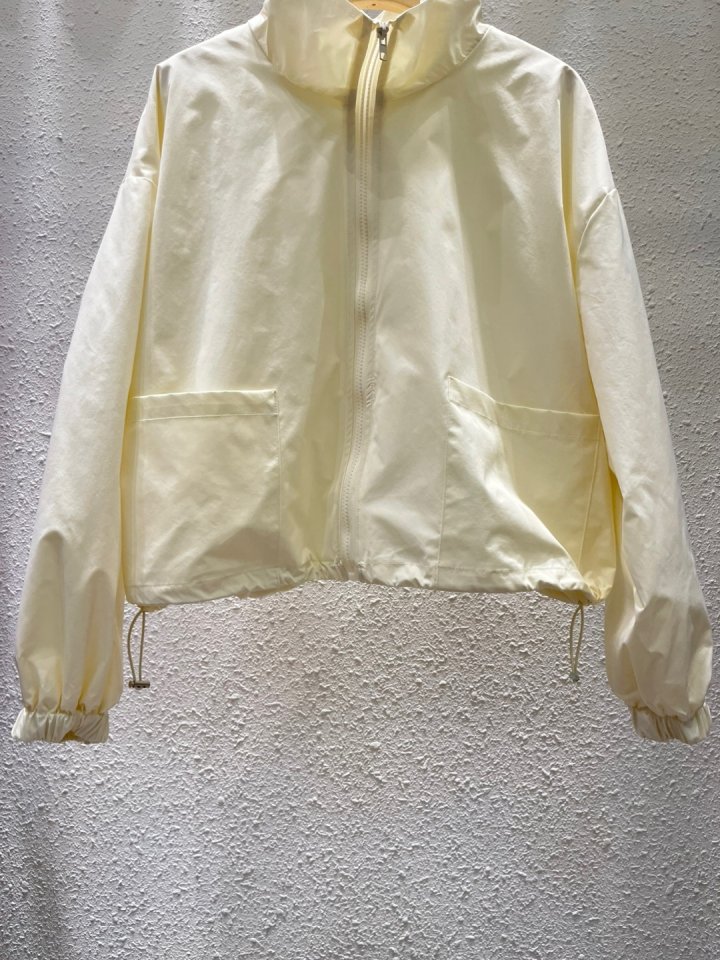 Another Plan - Korean Women Fashion - #romanticstyle - Zip-up String Windbreaker - 5