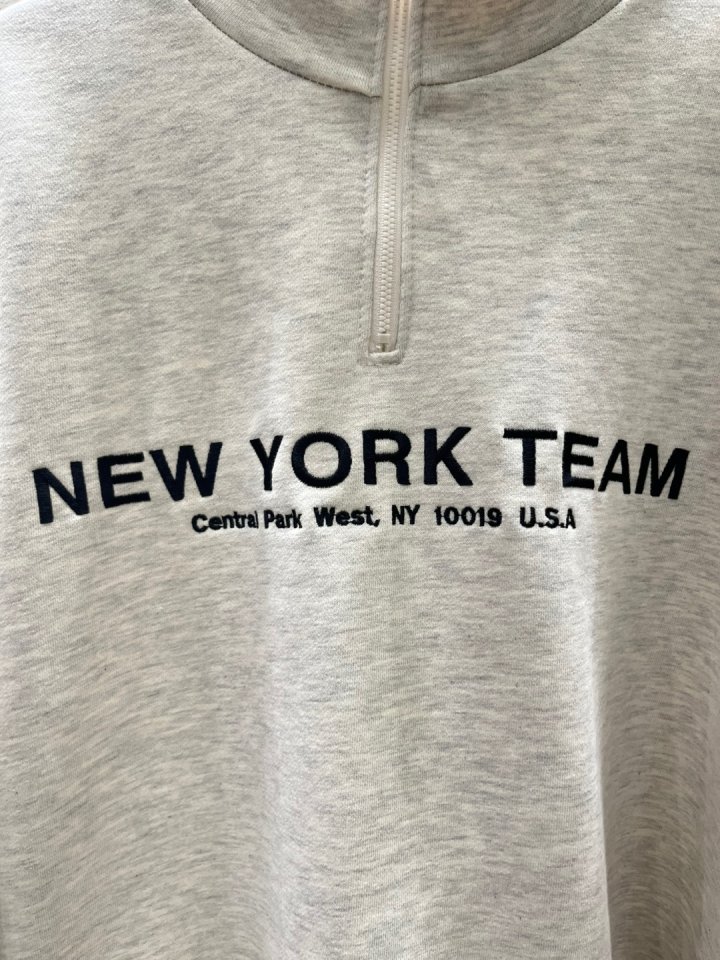 Another Plan - Korean Women Fashion - #romanticstyle - New York Half Zip-up Top - 2