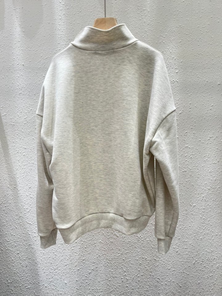 Another Plan - Korean Women Fashion - #shopsmall - New York Half Zip-up Top - 4