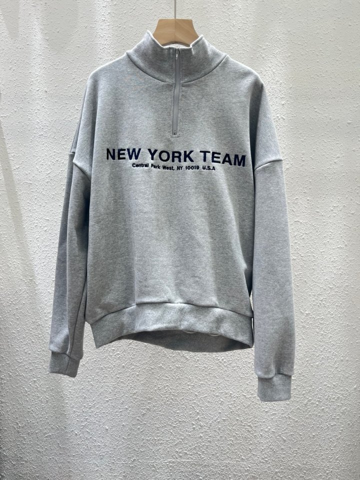 Another Plan - Korean Women Fashion - #thelittlethings - New York Half Zip-up Top - 5
