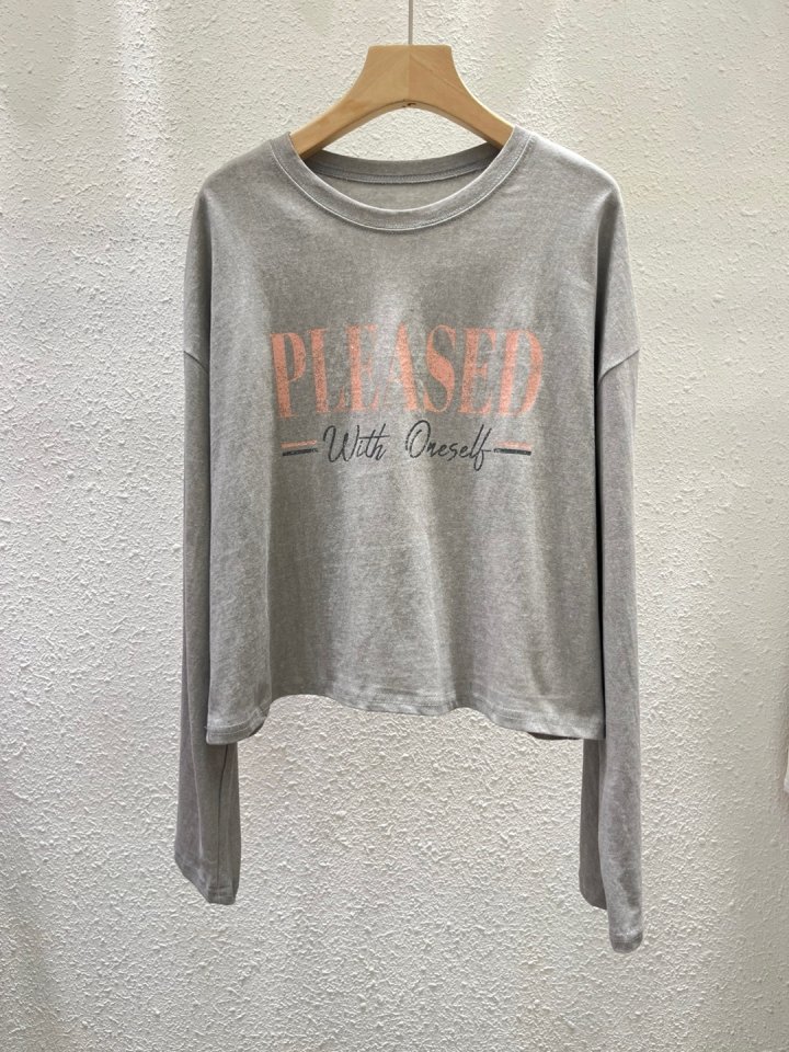 Another Plan - Korean Women Fashion - #vintagekidsstyle - Pleased Pigment Tee - 5