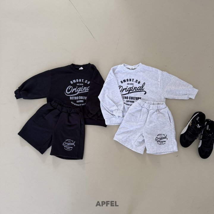 Apfel - Korean Children Fashion - #childrensboutique - Logo Bermuda Pants - 6