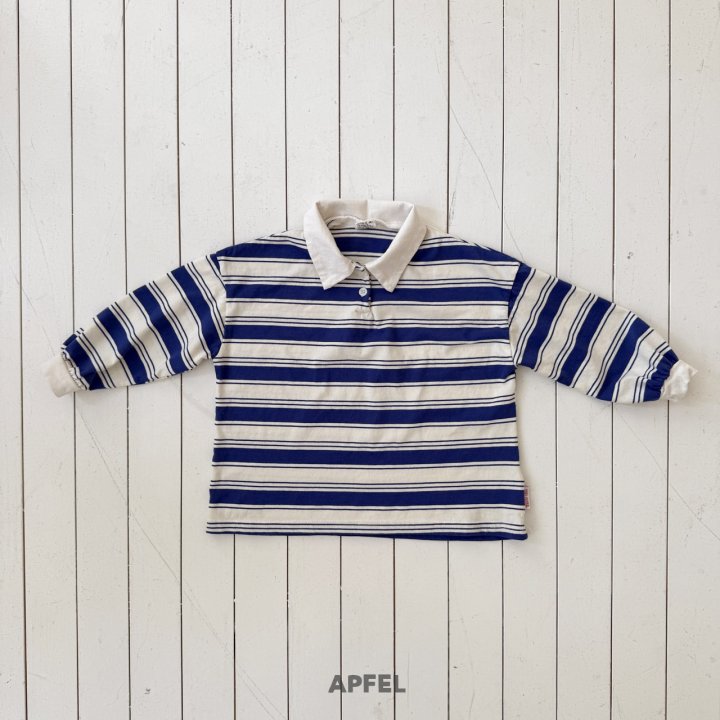 Apfel - Korean Children Fashion - #discoveringself - Yogurt Collar Tee - 3