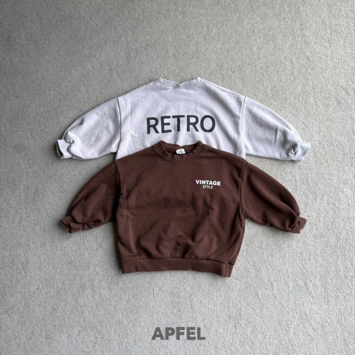 Apfel - Korean Children Fashion - #fashionkids - Vintage Sweatshirt