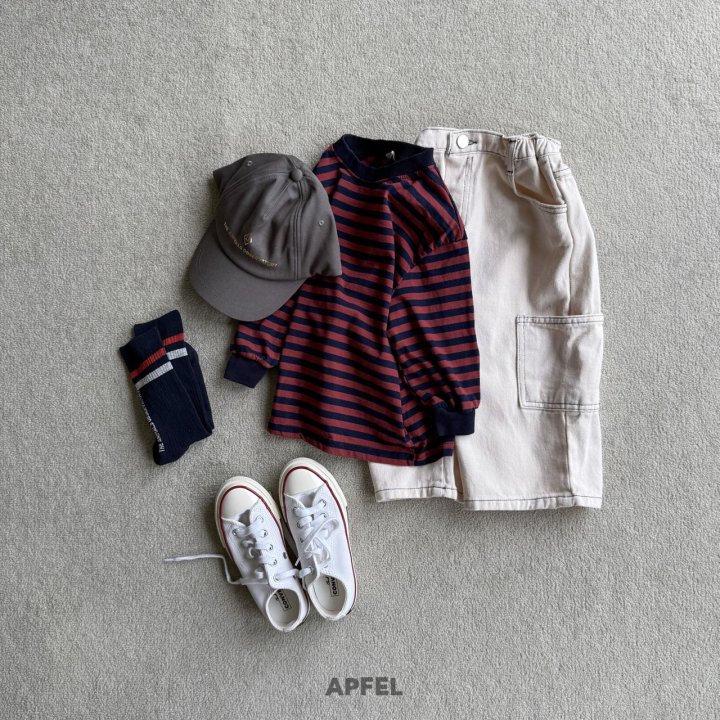 Apfel - Korean Children Fashion - #kidzfashiontrend - Collin Stripe Tee - 6