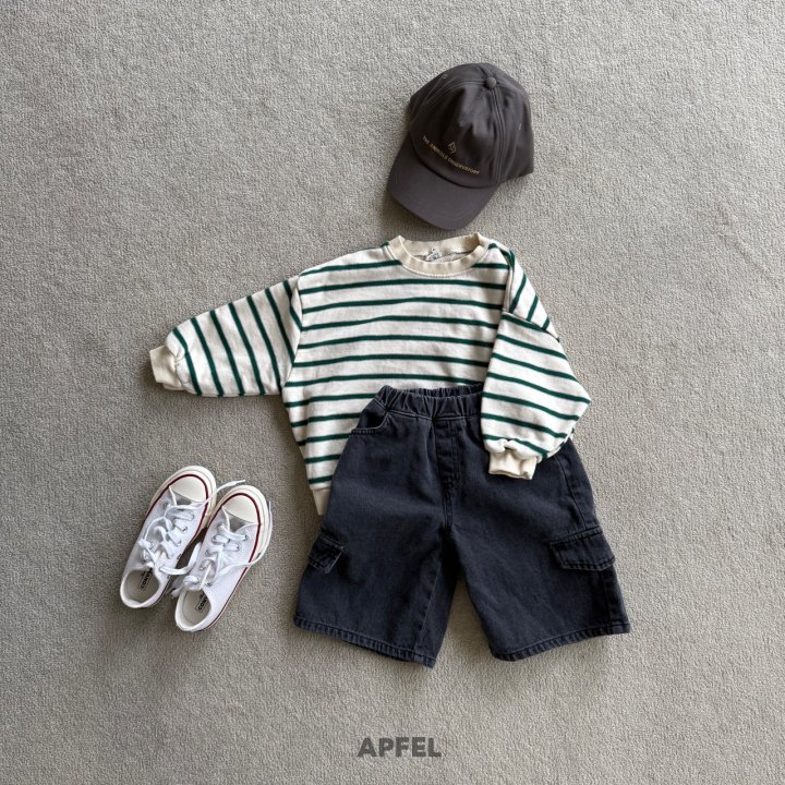 Apfel - Korean Children Fashion - #todddlerfashion - Cruise Bermuda Denim Pants - 11