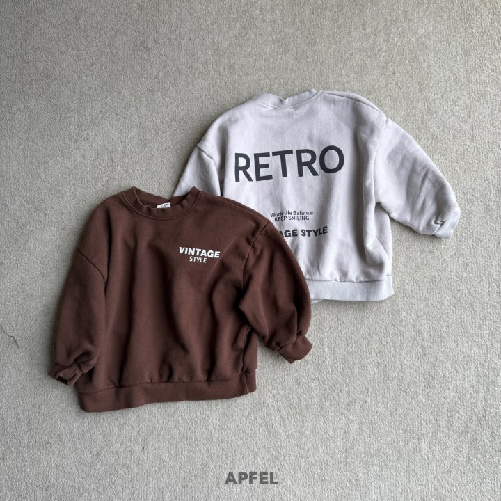 Apfel - Korean Children Fashion - #toddlerclothing - Vintage Sweatshirt - 11