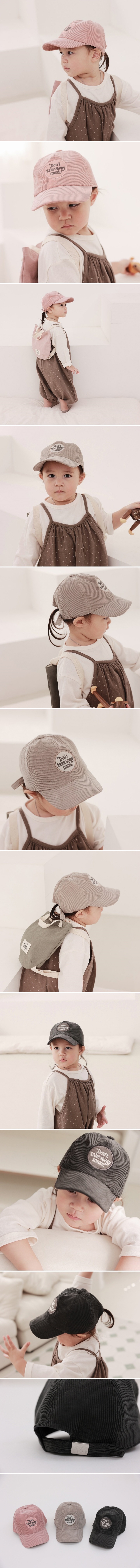 Apple Cat - Korean Baby Fashion - #babyclothing - Corduroy Ball Cap