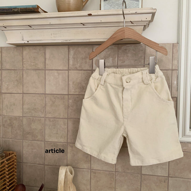 Article - Korean Children Fashion - #Kfashion4kids - Dave Corduroy Shorts - 2