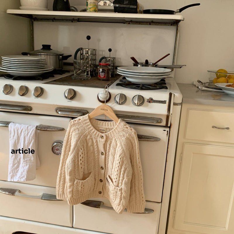 Article - Korean Children Fashion - #childofig - Eyelet Fisherman Cardigan - 2