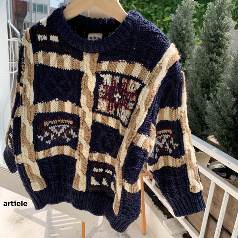 Article - Korean Children Fashion - #childofig - Block Knit - 7