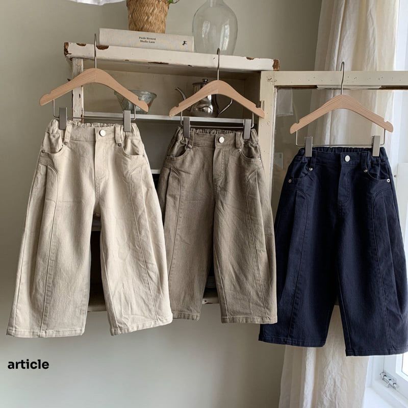 Article - Korean Children Fashion - #childrensboutique - Barrel Wide Pants