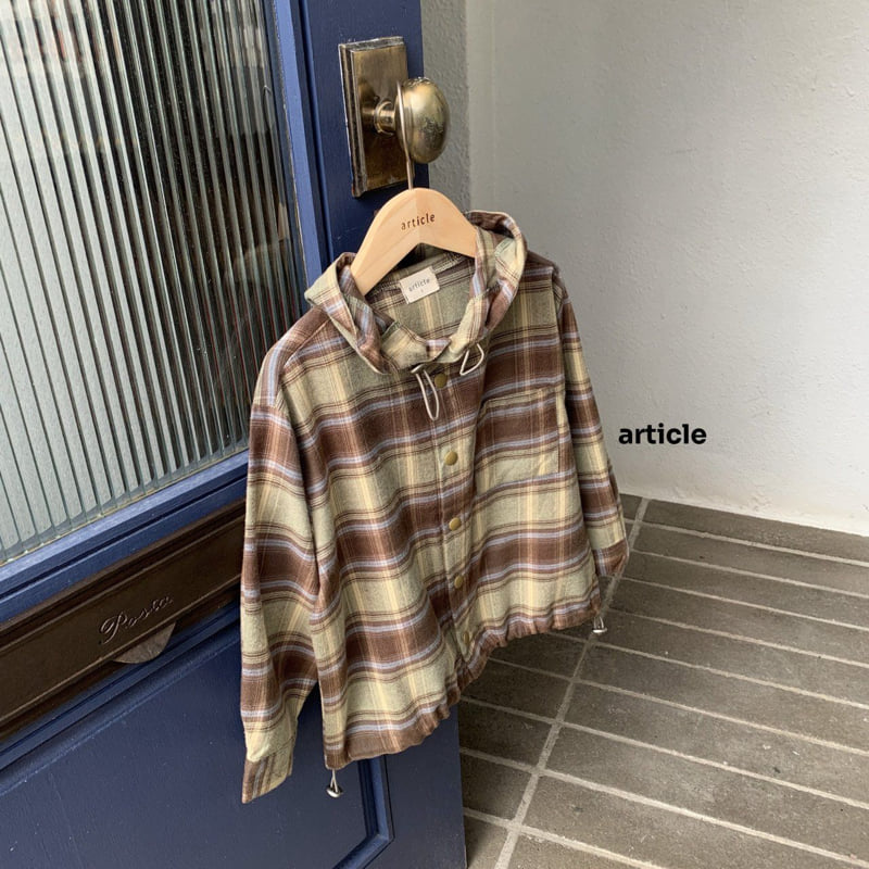 Article - Korean Children Fashion - #designkidswear - Farm Check Hoodie - 2