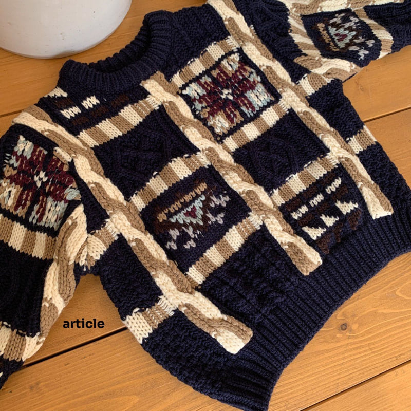 Article - Korean Children Fashion - #designkidswear - Block Knit - 9