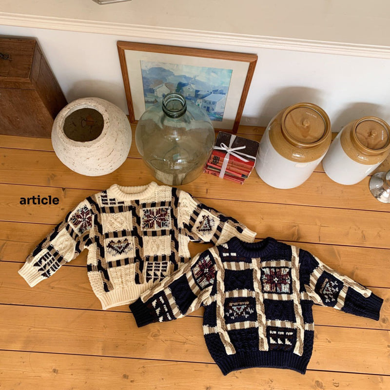 Article - Korean Children Fashion - #discoveringself - Block Knit - 10