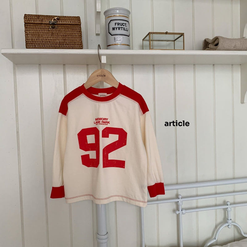 Article - Korean Children Fashion - #fashionkids - 92 Number Tee - 2
