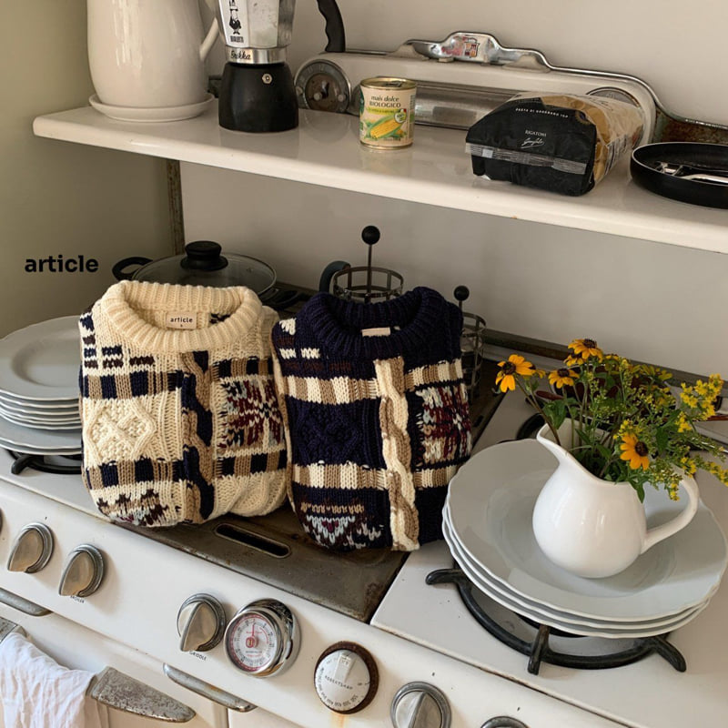 Article - Korean Children Fashion - #fashionkids - Block Knit - 11
