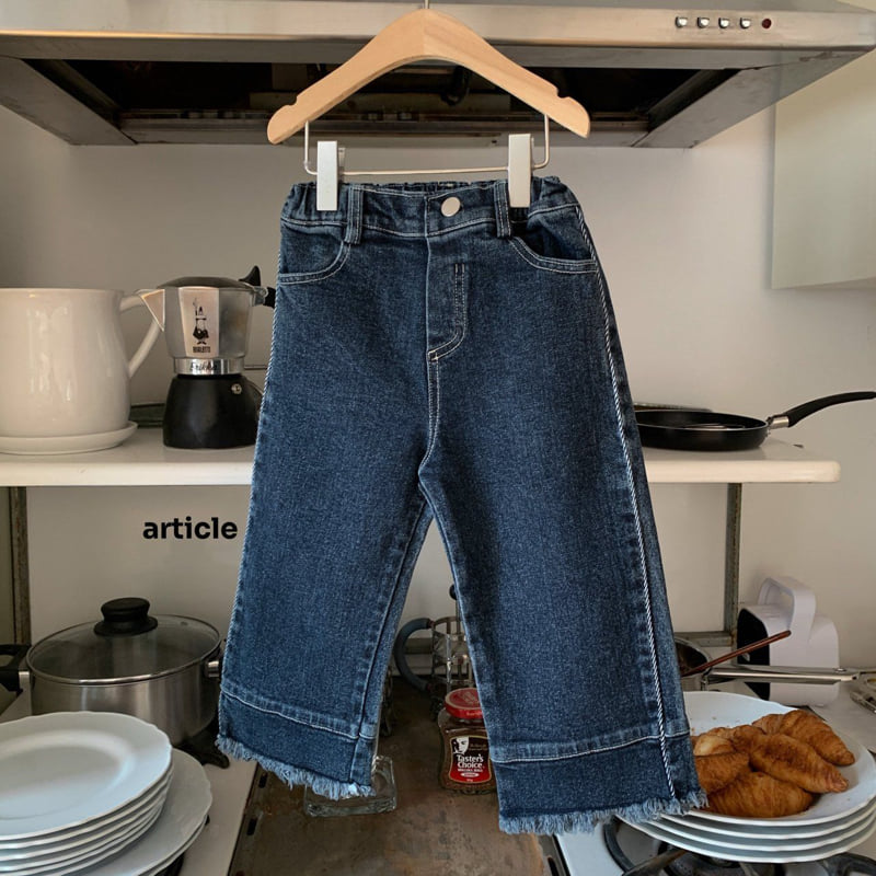 Article - Korean Children Fashion - #kidsshorts - Live Seam Denim Pants - 6