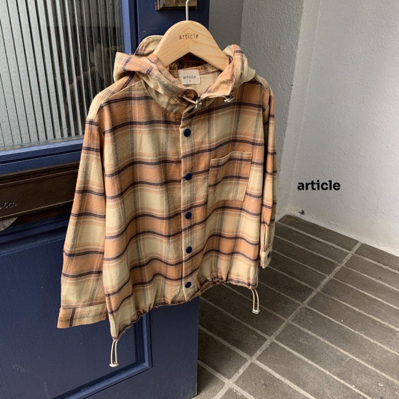 Article - Korean Children Fashion - #kidsshorts - Farm Check Hoodie - 5