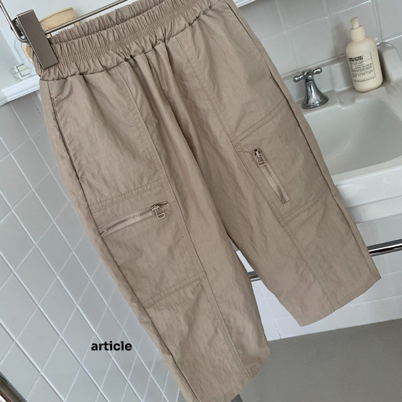 Article - Korean Children Fashion - #kidsstore - Zipper Pants - 3